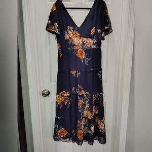Floral Navy Dress